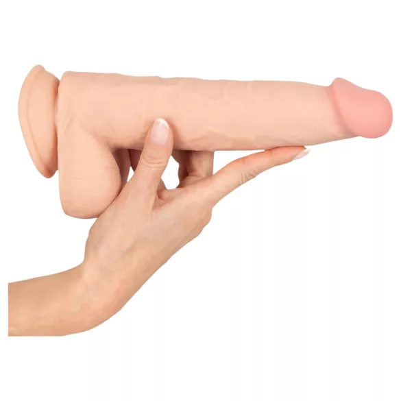 Natute Skin - dildo realistyczny z żyłkami - 25 cm - kolor naturalny