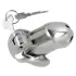 Fetish - klatka na penisa metalowa - srebrna