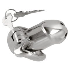 Fetysz - metalowa klatka na penisa (srebrna)