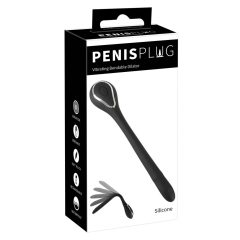   Penis Plug Dilator - akumulatorowy wibrator cewki moczowej (0,6-1,1 cm) - czarny