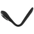 Penis Plug Dilator - akumulatorowy, wibrujący dilator (1 cm, czarny)