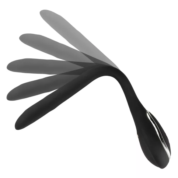 Penis Plug Dilator - akumulatorowy, wibrujący dilator (1 cm, czarny)