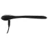 Penis Plug Dilator - akumulatorowy, wibrujący dilator (1 cm, czarny)