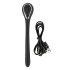 Wibracyjny penis plug (1,1cm) - czarny