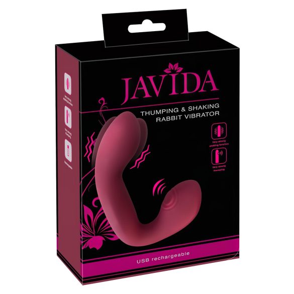 Javida Thumping - wibrujący stymulator G i łechtaczki (czerwony)
