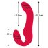 You2Toys Strapless - bezprzewodowy, strap-on wibrator (czerwony)