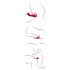 You2Toys Strapless - bezprzewodowy, strap-on wibrator (czerwony)