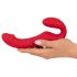 You2Toys Strapless - bezprzewodowy, strap-on wibrator (czerwony)