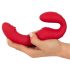 You2Toys Strapless - bezprzewodowy, strap-on wibrator (czerwony)