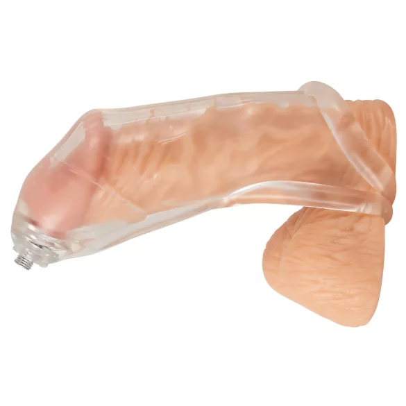 You2Toys Piss Play Sleeve - nakładka na penisa z rurką odprowadzającą (przezroczysta)