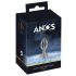 ANOS Metal (2,8 cm) - stalowy analny plug w klatce (srebrny)