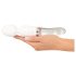 Liaison Wand: silikonowo-szklany wibrator LED (przezroczysty)