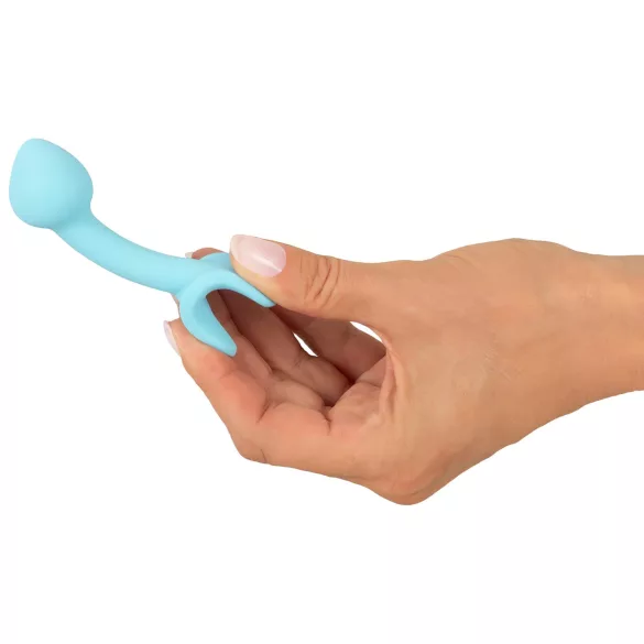 Cuties Mini Butt Plug - silikonowy korek analny (niebieski, 2,6 cm)