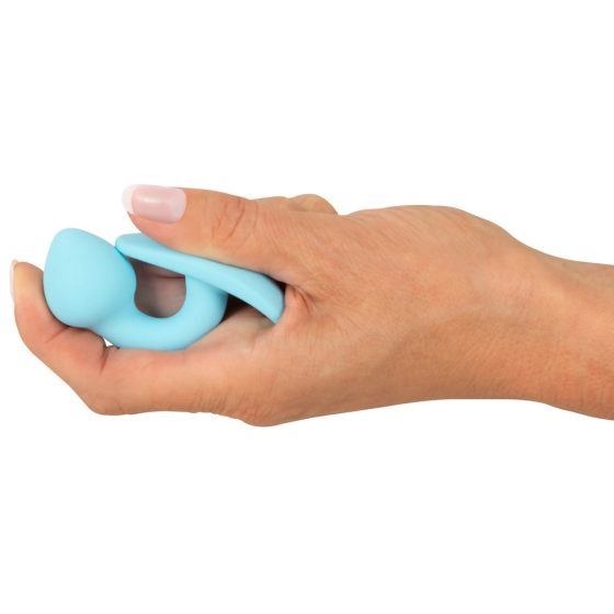 Cuties Mini Butt Plug - silikonowe dildo analne - niebieskie (2,6 cm)