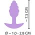 Fioletowy Mini Plug Analny - Silikonowy 2,8 cm