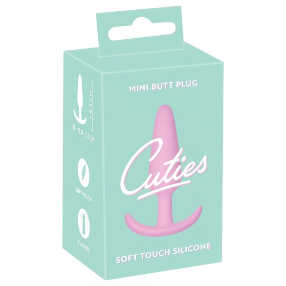 Cuties Mini Buttplug - silikonowy korek analny - różowy (2,1 cm)