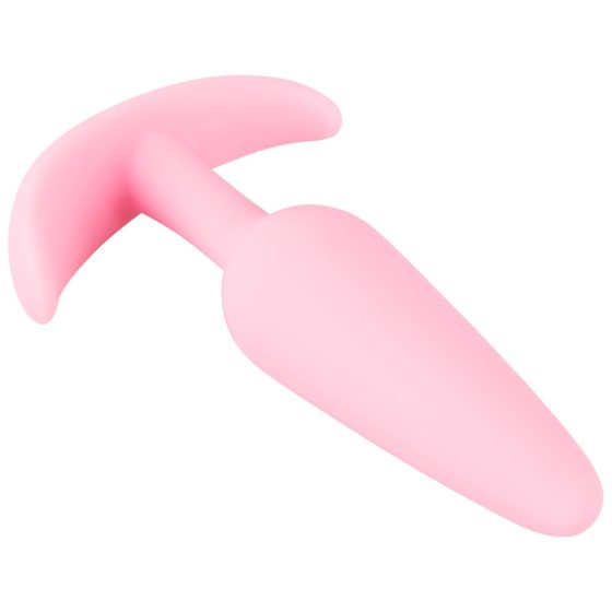 Cuties Mini Butt Plug - silikonowe dildo analne - różowe (2,1 cm)