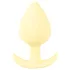 Cuties Mini Butt Plug - silikonowy korek analny (żółty, 3,1 cm)
