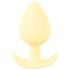 Cuties Mini Plug analny - silikonowy, żółty (3,1 cm)