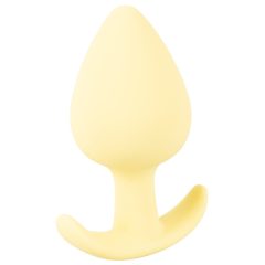   Cuties Mini Butt Plug - silikonowe dildo analne - żółte (3,1 cm)