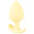 Cuties Mini Butt Plug - silikonowy korek analny (żółty, 3,1 cm)