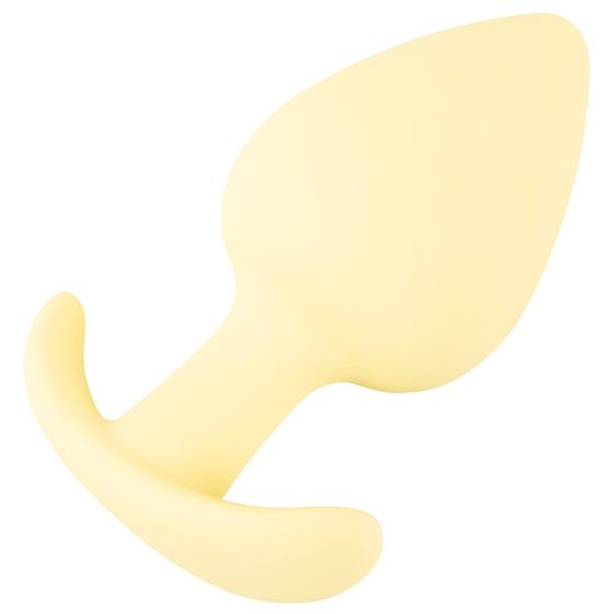 Cuties Mini Butt Plug - silikonowe dildo analne - żółte (3,1 cm)