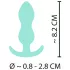 Cuties - korek analny mini - silikonowy - miętowy 2,3 cm