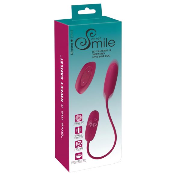 Smile Love Egg Duo - wibrujące jajko (pośladki + wagina)