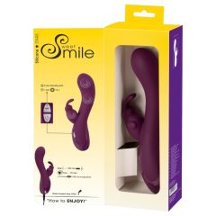   SMILE - 3-silnikowy wibrator bezprzewodowy z ramieniem wahadłowym (fioletowy)