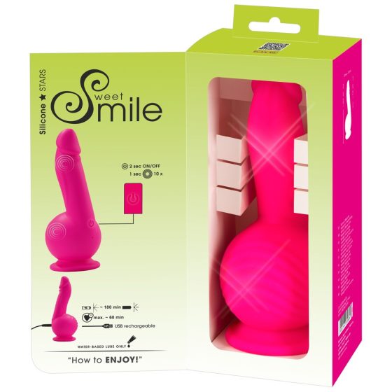SMILE Powerful - 2-silnikowy wibrator zaciskowy z możliwością ładowania (różowy)