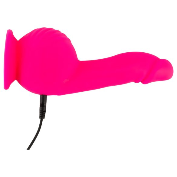 SMILE Powerful - wibrator akumulatorowy z przyssawką i 2 silnikami - różowy