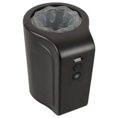 Rebel - masturbator obrotowy wodoodporny - czarny