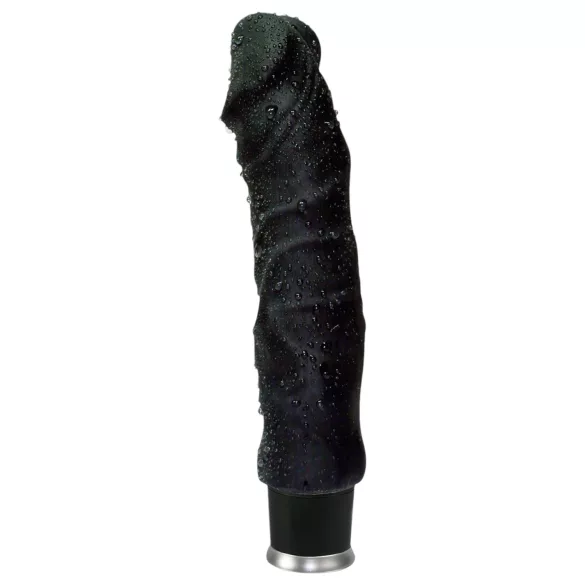 Nature Skin - wibrator realistyczny - czarny - 22 cm