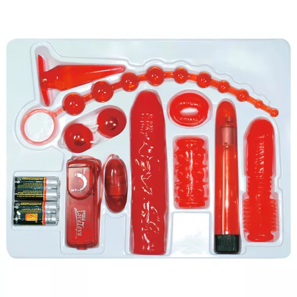 You2Toys - zestaw wibracyjny 9-częściowy - czerwone róże