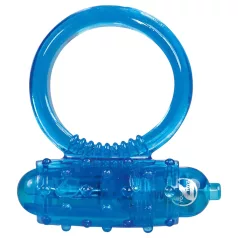  You2Toys - pierścień wibrujący na penisa silikonowy niebieski