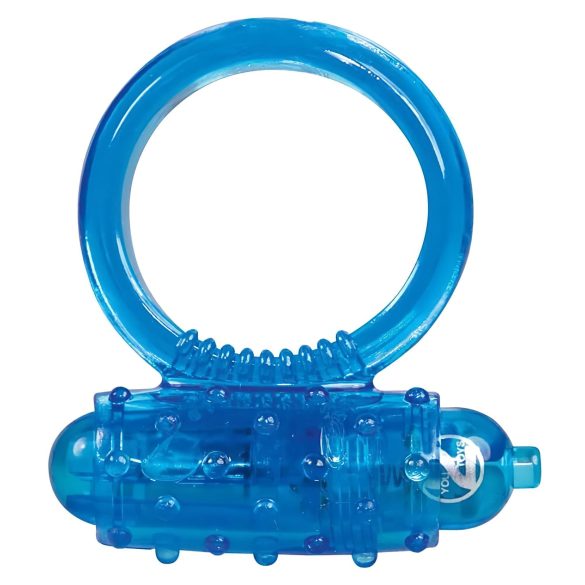 You2Toys - silikonowy wibrujący pierścień erekcyjny (niebieski)