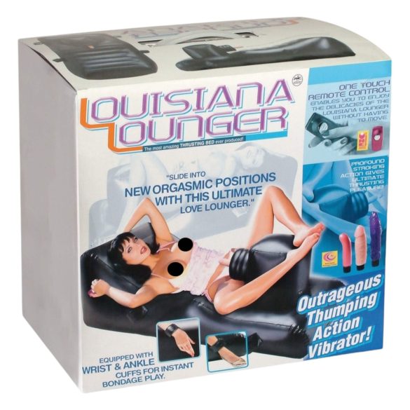 Louisiana Lounger - maszyna do seksu z wbudowanym wibratorem (czarna)