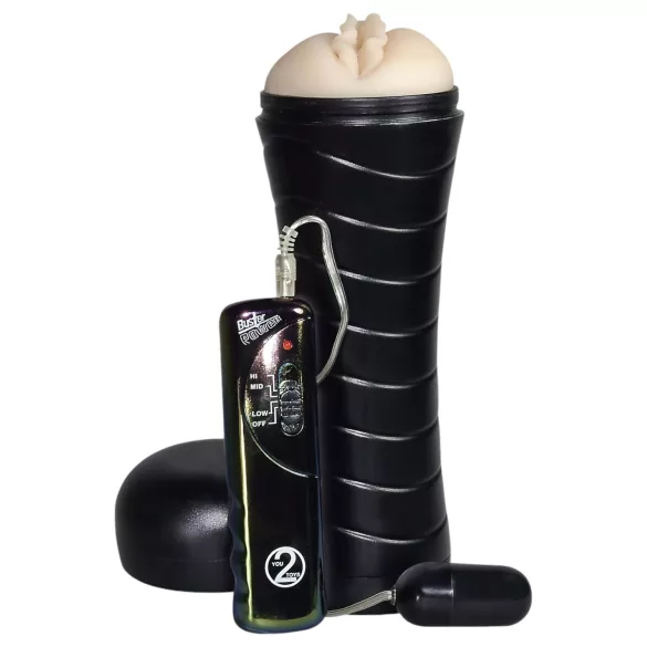 You2Toys - masturbator wibrujący - dyskretna miękka pochwa