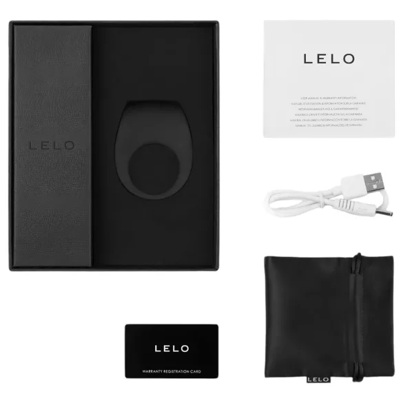 LELO Tor 2 - pierścień erekcyjny wibracyjny akumulatorowy - czarny