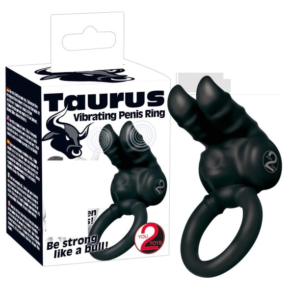 You2Toys Taurus – wibrujący, dwusilnikowy pierścień na penisa
