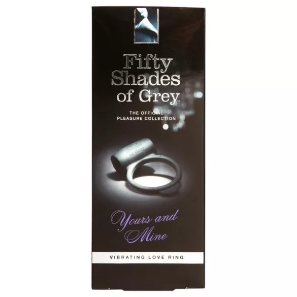 Fifty Shades of Grey - pierścień erekcyjny wibrujący - silikon czarny
