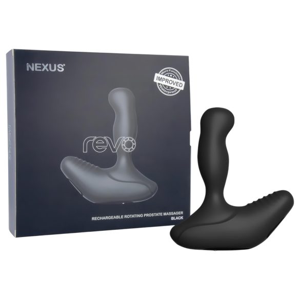 Nexus Revo - obrotowy masażer prostaty (czarny)
