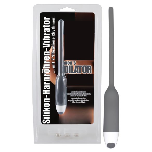 You2Toys - DILATOR - silikonowy wibrator do cewki moczowej - szary (6mm)
