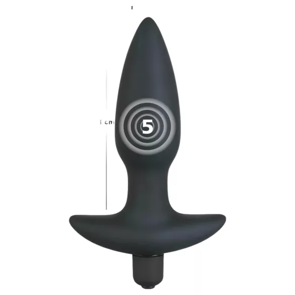 Black Velvets - wibrator analny plug - średni