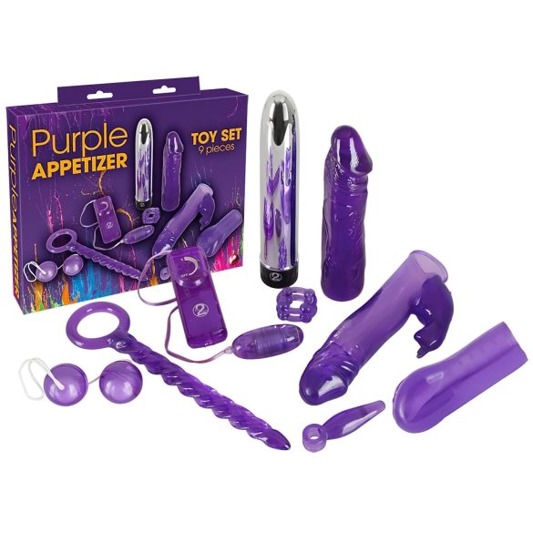 You2Toys - Fioletowy Przysmak - Zestaw wibracyjny (9 części)