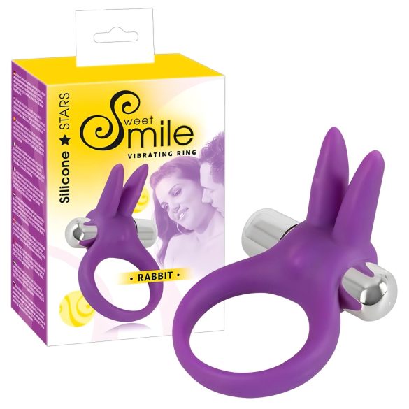SMILE Rabbit - pierścień wibracyjny na penisa (fioletowy)