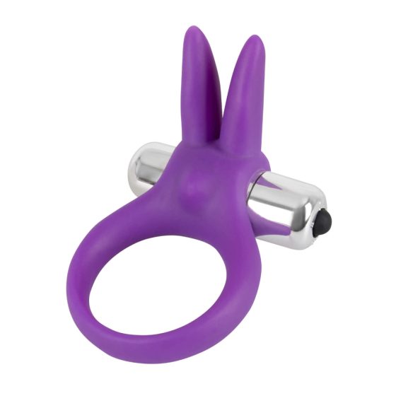 SMILE Rabbit - wibrujący pierścień na penisa (fioletowy)