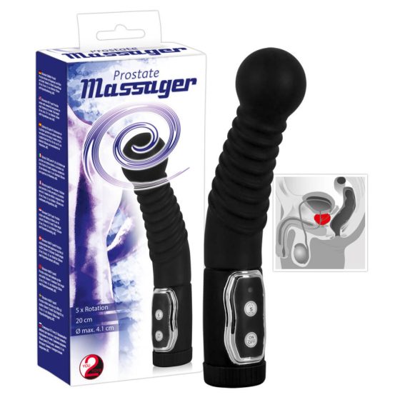 You2Toys - Masażer prostaty - Obrotowy wibrator prostaty (czarny)