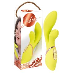   Jülie - wibrator z ramieniem do łechtaczki (żółto-zielony)