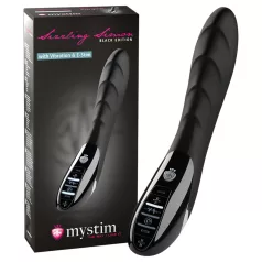   mystim Sizzling Simon - wibrator elektro stymulujący - silikon czarny